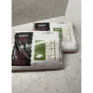 Dan River Dantrel Standard Double Fitted Dan-Press Muslin Sheet Vintage - Pair